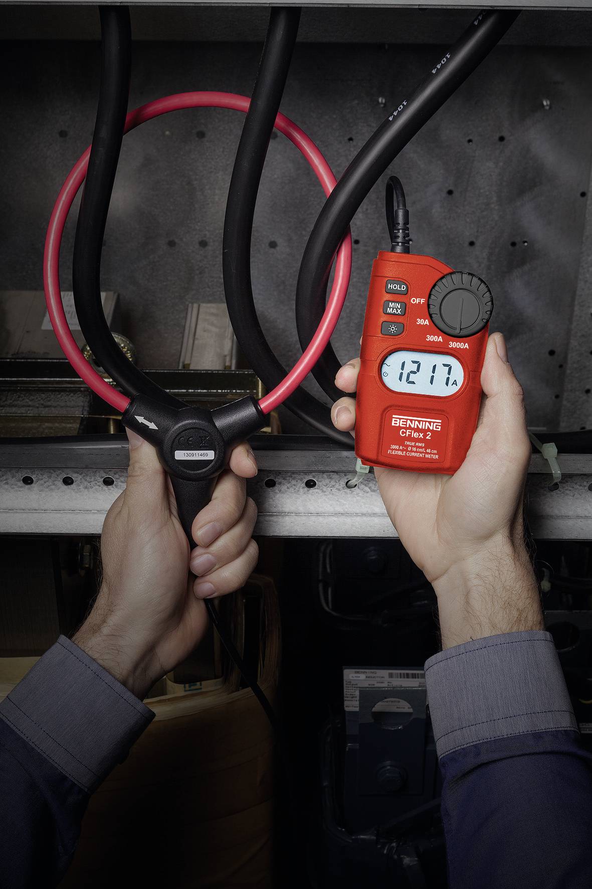 Benning CFlex 2 Stromzange digital CAT IV 600V Anzeige (Counts): 3000