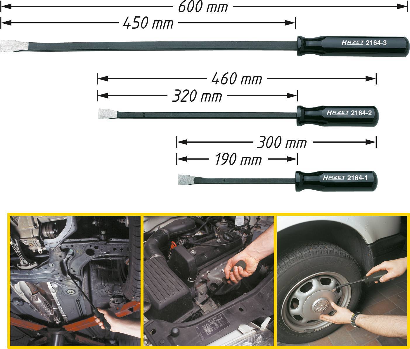 Hazet 2164/3 Krafthebel-Satz