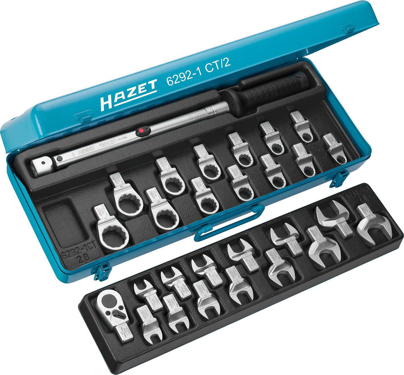 Hazet 6292-1CT/28 6292-1CT/28 Drehmomentschlüssel-Set mit Einsteckwerkzeugen 1/2" (12.5 mm) 40 - 20