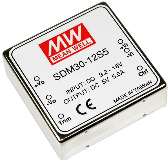 Mean Well SDM30-24S12 DC/DC-Wandler 30 W Anzahl Ausgänge: 1 x Inhalt 1 St.