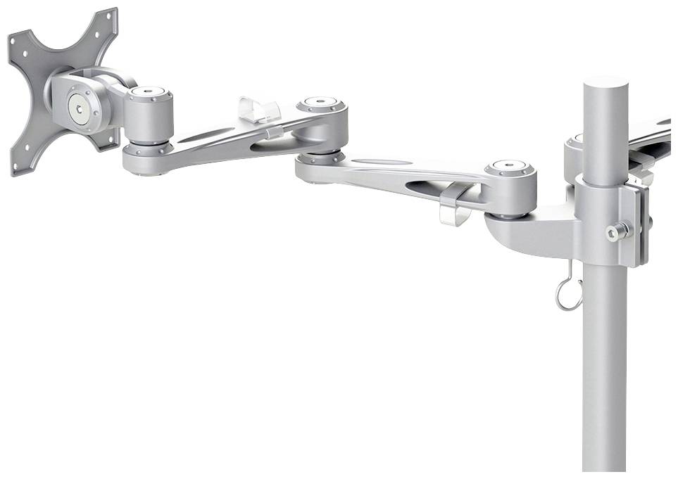 Neomounts FPMA-D935DG 2fach Monitor-Tischhalterung 25,4 cm (10") - 68,6 cm (27") Silber Neigbar, Schwenkbar, Rotierbar