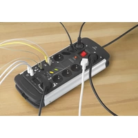 Renkforce 1015A-CMB-SXMS Master/Slave-Steckdosenleiste 10fach Schwarz, Aluminium Schutzkontakt 1 St Renkforce 1015A-CMB-SXMS Master/Slave-Steckdosenleiste 10fach Schwarz, Aluminium Schutzkontakt 1 St