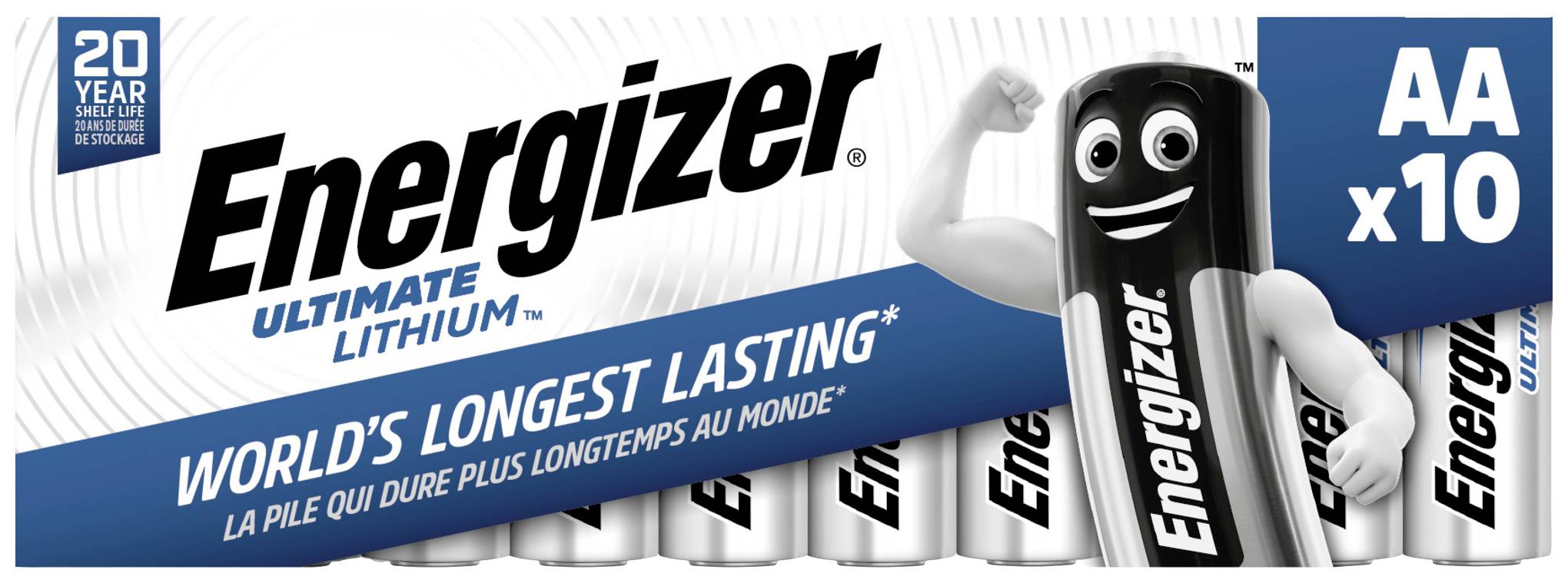 Energizer Ultimate FR6 Mignon (AA)-Batterie Lithium 3000 mAh 1.5V 10St.