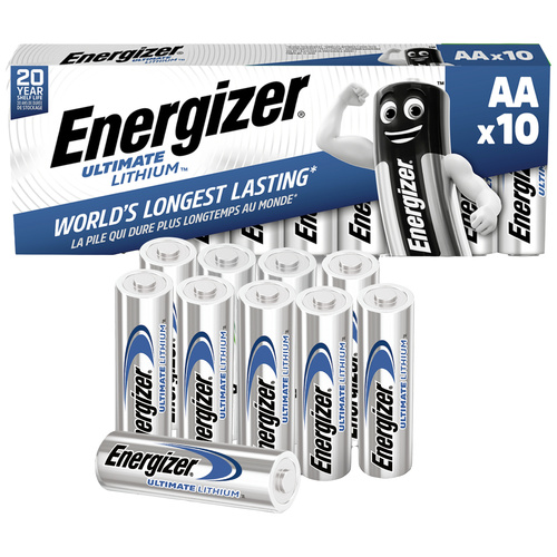 Energizer Ultimate FR6 Pile LR6 (AA) lithium 3000 mAh 1.5 V 10 pc(s)