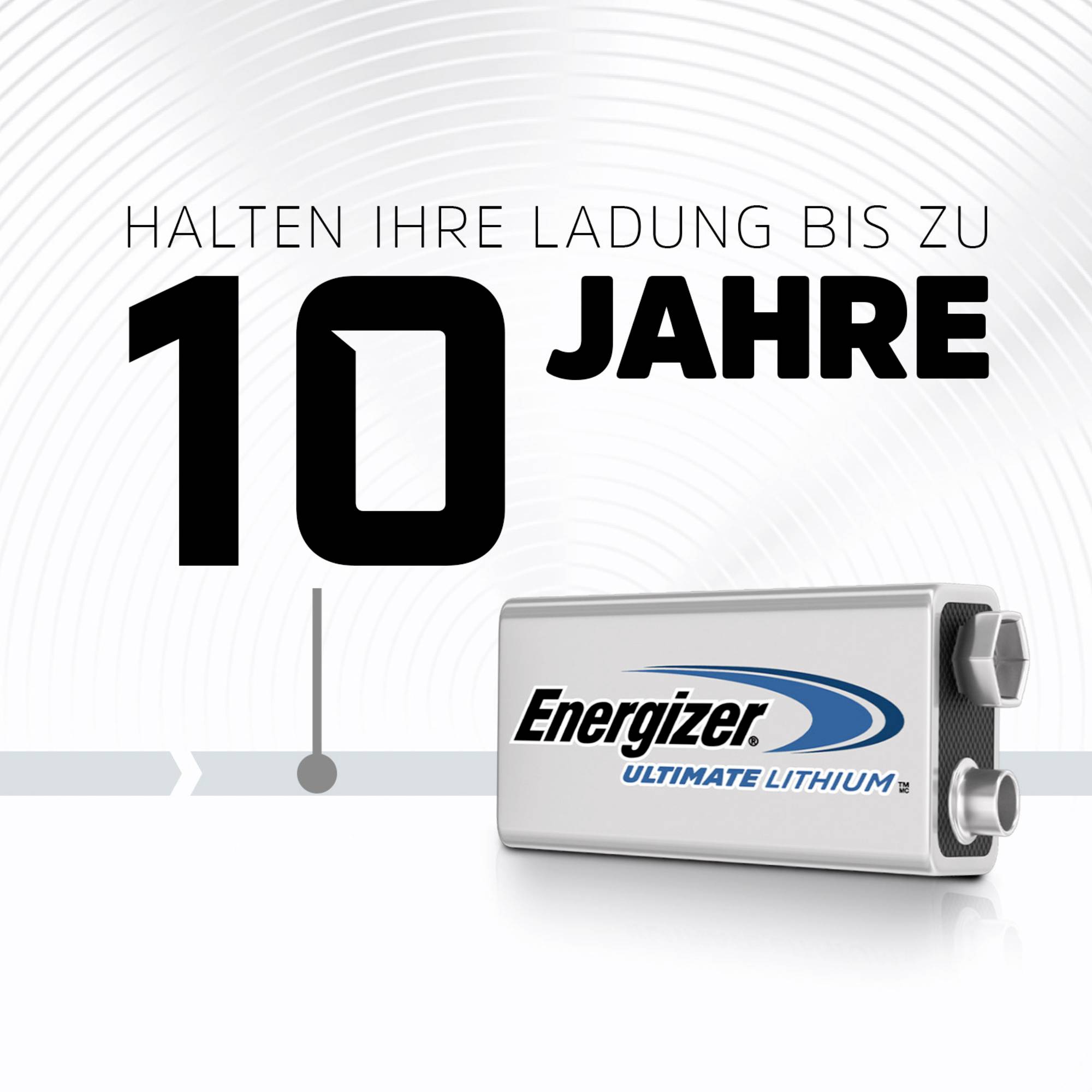Energizer Ultimate 6LR61 9V Block-Batterie Lithium 9V 10St.