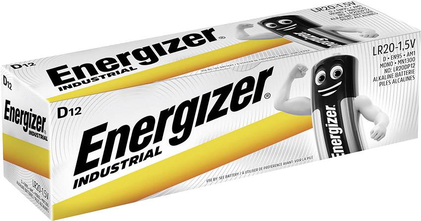 Energizer Industrial LR20 Mono (D)-Batterie Alkali-Mangan 1.5V 12St.