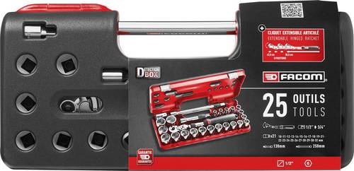 Facom Steckschlüsselsatz metrisch 1/2  (12.5 mm) 25teilig SXL.DBOX3PB