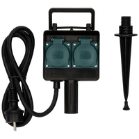 Brennenstuhl 1154430 Gartensteckdose 2fach Schwarz, Grün mit Erdspieß Brennenstuhl 1154430 Gartensteckdose 2fach Schwarz, Grün mit Erdspieß