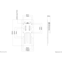 Neomounts Display-Wandhalter Passend für Serie (Halter): Universal Silber Neomounts Display-Wandhalter Passend für Serie (Halter): Universal Silber