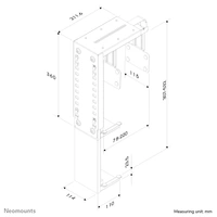 Neomounts PC Halterung Untertisch CPU-D100SILVER CPU-D100SILVER Silber Belastbar bis=30 kg Neomounts PC Halterung Untertisch CPU-D100SILVER CPU-D100SILVER Silber Belastbar bis=30 kg