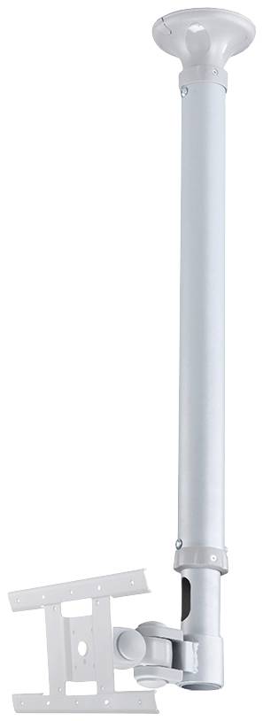 Deckenhalterung aus Metall für Projektoren oder Monitore, verstellbar mit schwenkbarem Arm. Ideal für Büroräume oder Konferenzsäle.