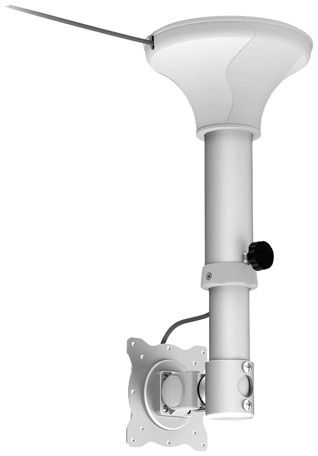 Neomounts FPMA-C025SILVER TV-Deckenhalterung Höhenverstellbar 25,4 cm (10") - 76,2 cm (30") Neigbar+Schwenkbar, Rotierbar