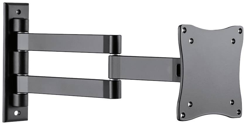 Neomounts FPMA-W830BLACK 1fach Monitor-Wandhalterung 25,4 cm (10") - 68,6 cm (27") Schwarz Neigbar, Schwenkbar