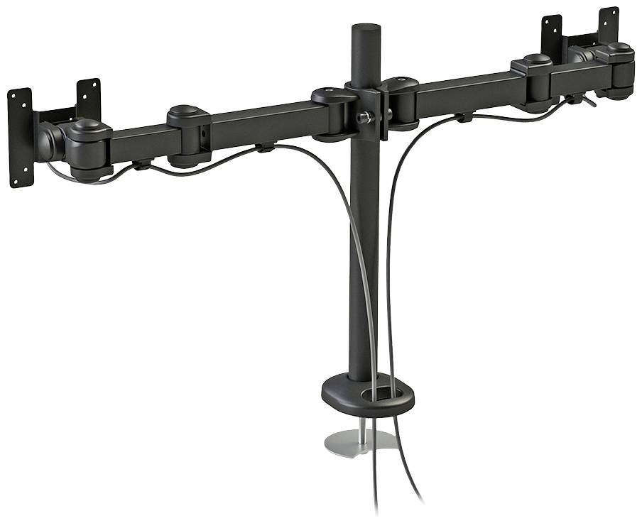 Neomounts FPMA-D960DG 2fach Monitor-Tischhalterung 25,4cm (10") - 68,6cm (27") Schwarz Höhenverstellbar, Neigbar, Schwenkbar