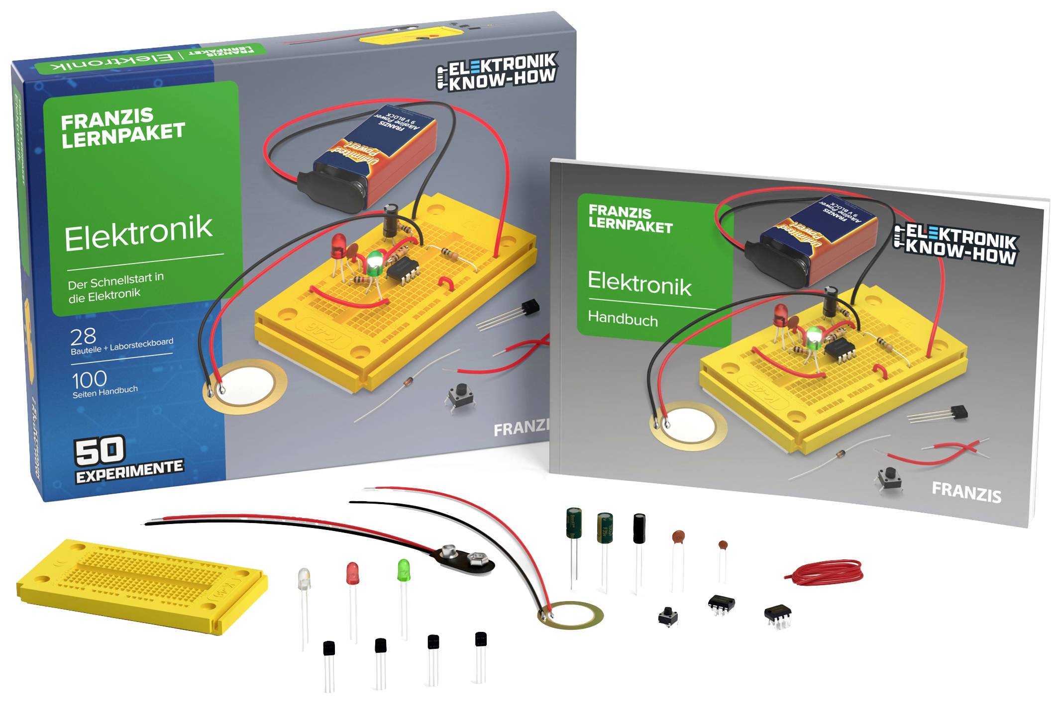 FRANZIS 65272 Lernpaket Elektronik Lernpaket ab 14 Jahre