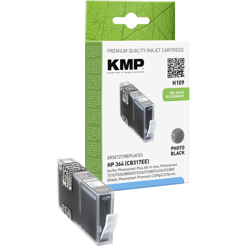 KMP Druckerpatrone Kompatibel ersetzt HP 364, CB317EE Photo Schwarz H109 1713,8040
