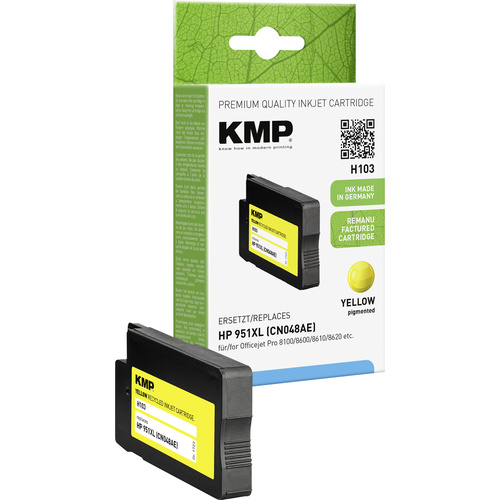 KMP Druckerpatrone ersetzt HP 951XL, CN048AE Kompatibel Gelb H103 1723,4009