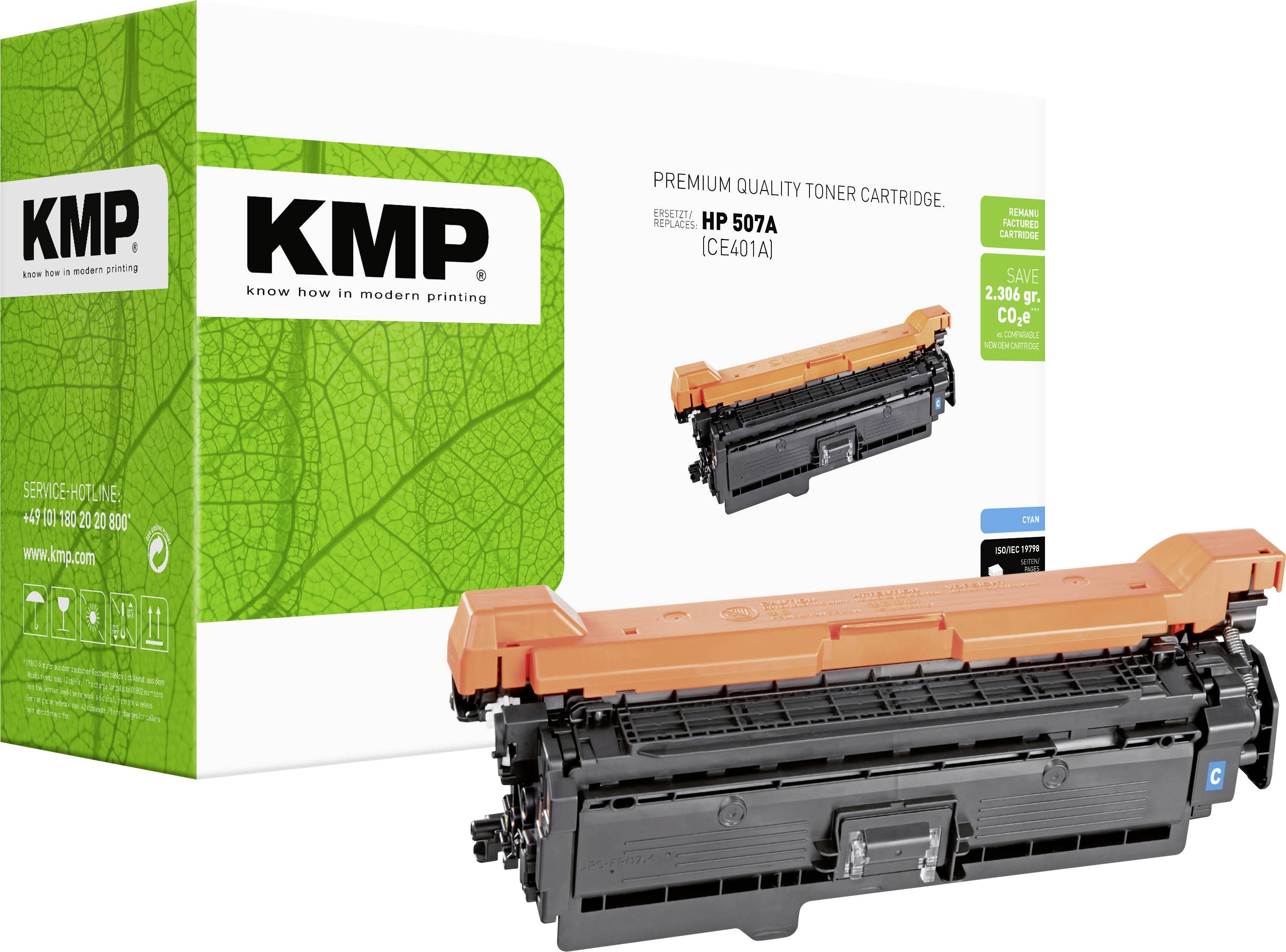KMP Toner ersetzt HP 507A Kompatibel Cyan 6000 Seiten H-T166 1232,0003