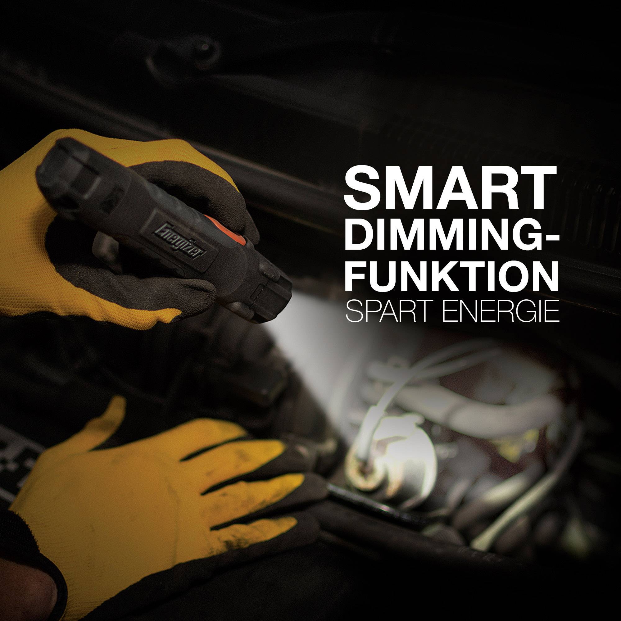 Energizer Hardcase 2AA LED Taschenlampe batteriebetrieben 300lm 340g