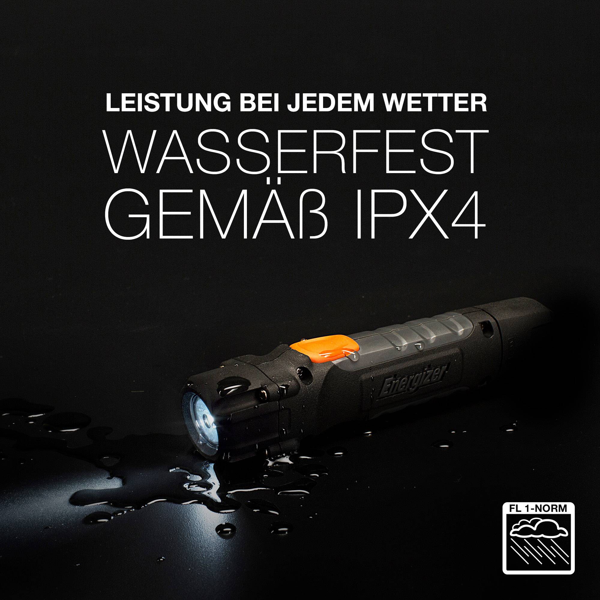 Energizer Hardcase 2AA LED Taschenlampe batteriebetrieben 300 lm 340 g