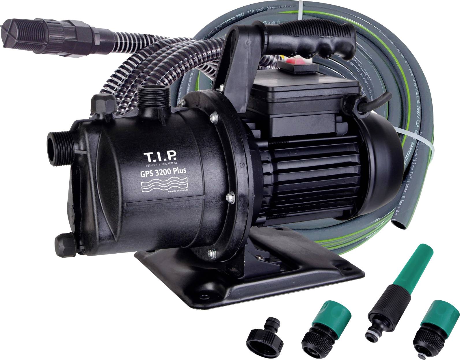 T.I.P. - Technische Industrie Produkte GPS 3200 Plus Gartenpumpen-Set 3200 l/h 42m