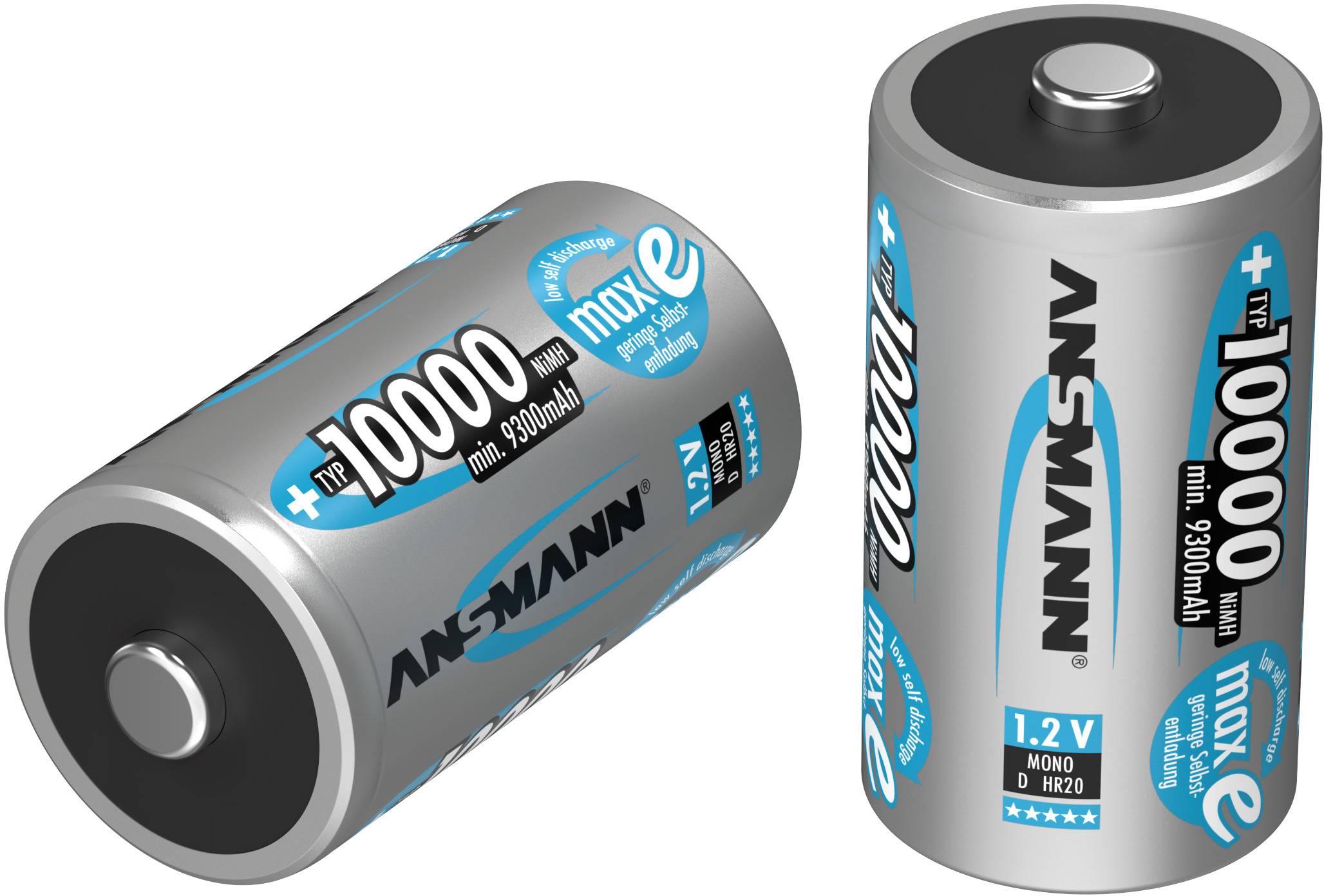 Ansmann maxE Mono (D)-Akku NiMH 10000 mAh 1.2 V 2 St.