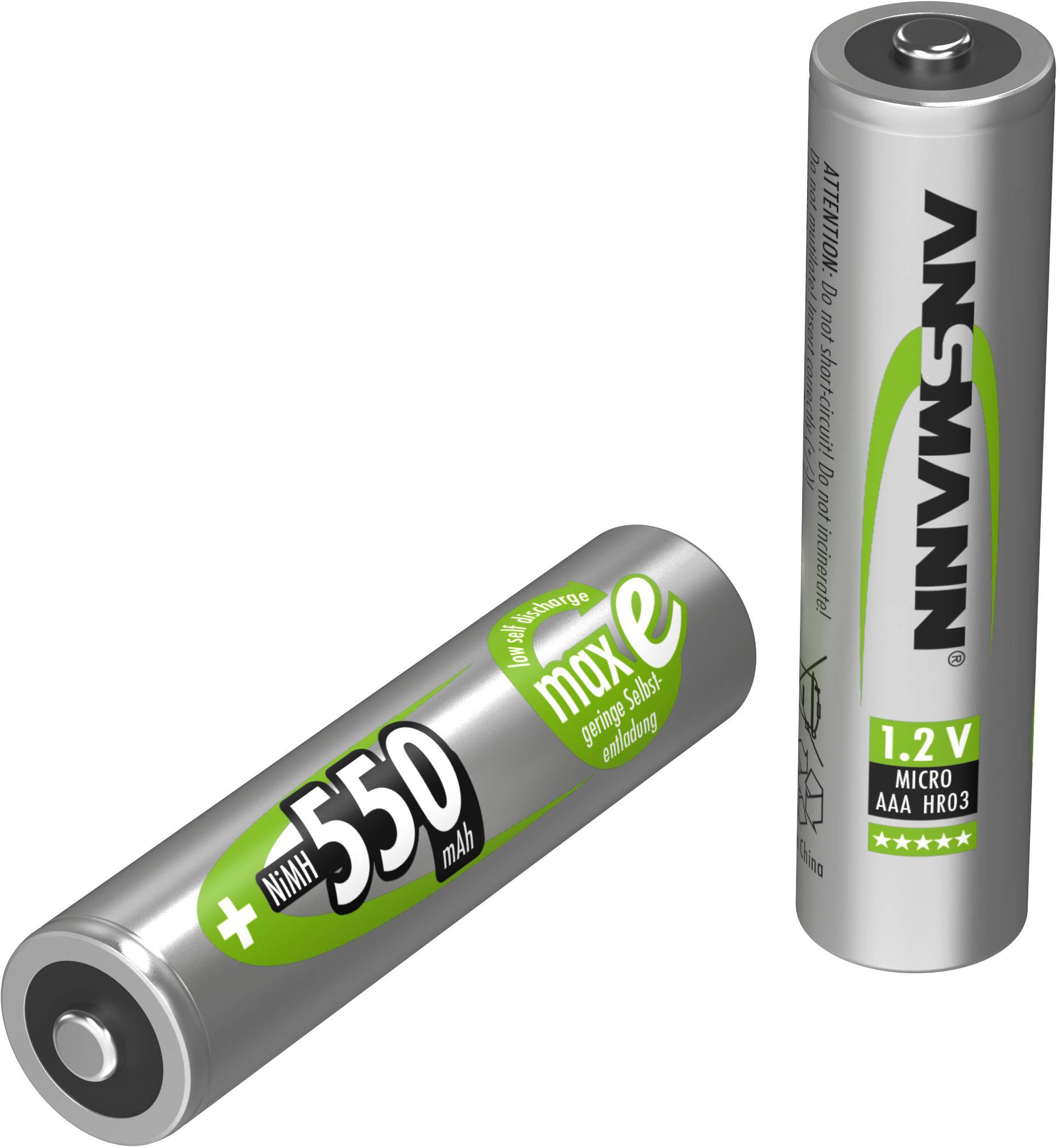 Ansmann maxE HR03 Micro (AAA)-Akku NiMH 550 mAh 1.2 V 4 St.