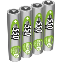 Ansmann maxE HR03 Micro (AAA)-Akku NiMH 550 mAh 1.2 V 4 St. Ansmann maxE HR03 Micro (AAA)-Akku NiMH 550 mAh 1.2 V 4 St.
