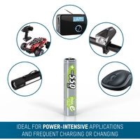 Ansmann maxE HR03 Micro (AAA)-Akku NiMH 550 mAh 1.2 V 4 St. Ansmann maxE HR03 Micro (AAA)-Akku NiMH 550 mAh 1.2 V 4 St.