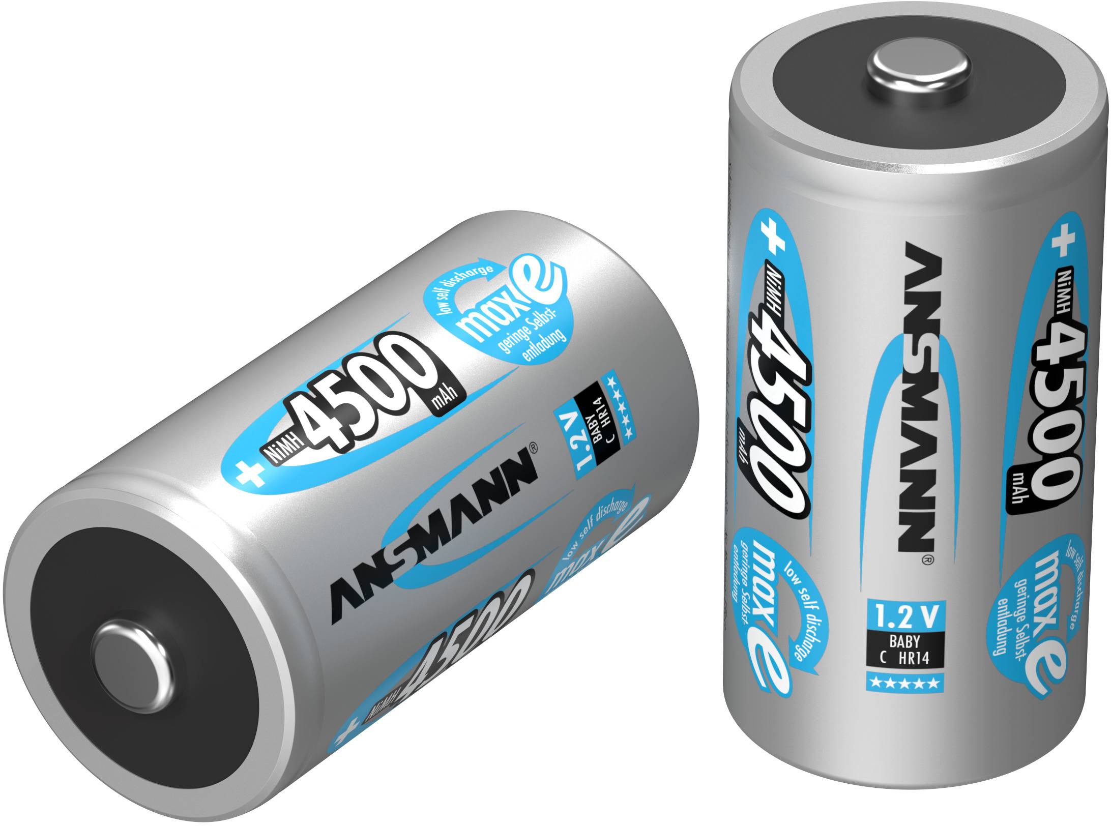 Ansmann maxE HR14 Baby (C)-Akku NiMH 4500 mAh 1.2 V 2 St.