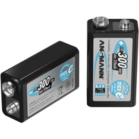 Ansmann maxE 6LR61 9V Block-Akku NiMH 300 mAh 8.4V 1St. Ansmann maxE 6LR61 9V Block-Akku NiMH 300 mAh 8.4V 1St.