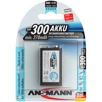 Ansmann maxE 6LR61 9V Block-Akku NiMH 300 mAh 8.4V 1St. Ansmann maxE 6LR61 9V Block-Akku NiMH 300 mAh 8.4V 1St.