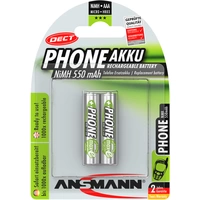 Ansmann DECT maxE HR03 Micro (AAA)-Akku NiMH 550 mAh 1.2V 2St. Ansmann DECT maxE HR03 Micro (AAA)-Akku NiMH 550 mAh 1.2V 2St.