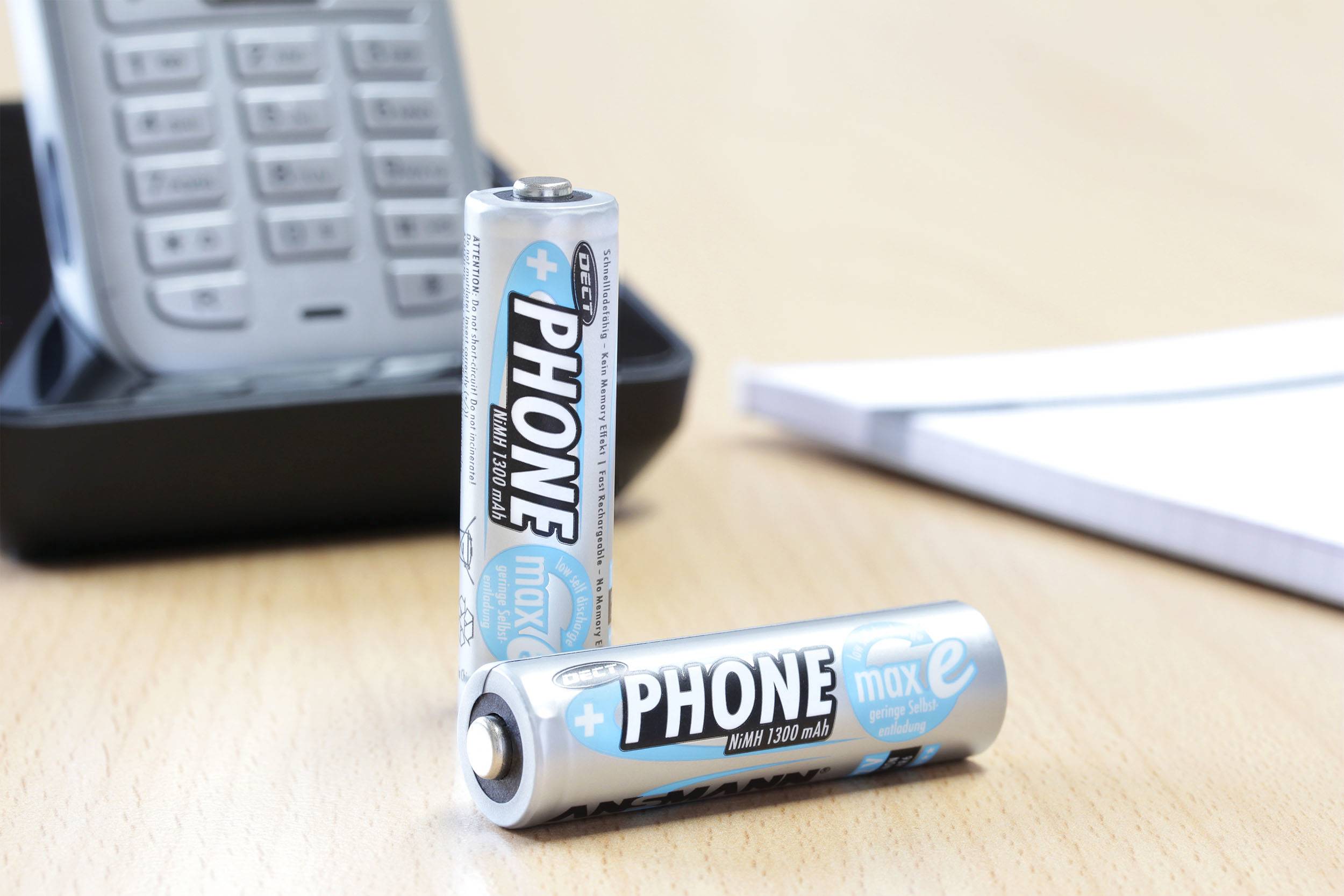 Ansmann DECT maxE HR06 Mignon (AA)-Akku NiMH 1300 mAh 1.2V 2St.