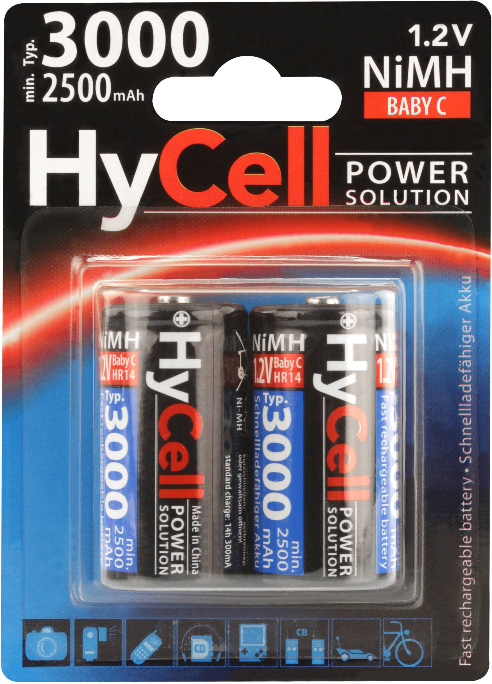 HyCell HR14 3000 Baby (C)-Akku NiMH 2500 mAh 1.2 V 2 St.