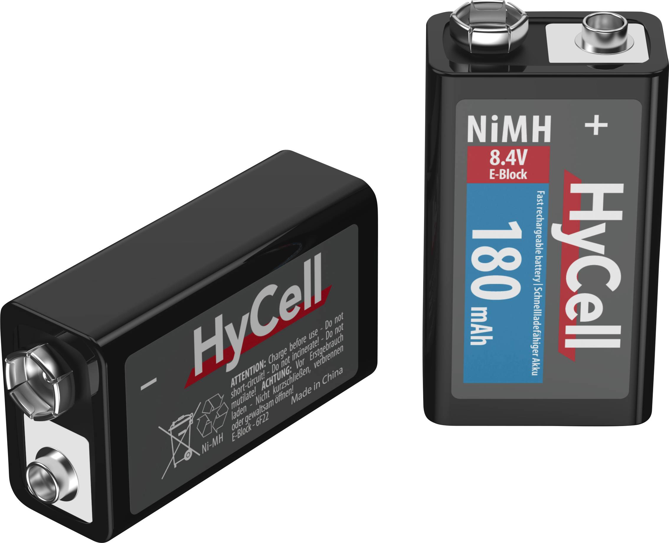 HyCell 6LR61 150 9 V Block-Akku NiMH 180 mAh 8.4 V 1 St.