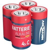 Ansmann LR14 Red-Line Baby (C)-Batterie Alkali-Mangan 1.5V 4St. Ansmann LR14 Red-Line Baby (C)-Batterie Alkali-Mangan 1.5V 4St.
