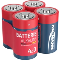 Ansmann LR20 Red-Line Mono (D)-Batterie Alkali-Mangan 1.5V 4St. Ansmann LR20 Red-Line Mono (D)-Batterie Alkali-Mangan 1.5V 4St.