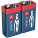 Ansmann 6LR61 Red-Line 9 V Block-Batterie Alkali-Mangan 9 V 2 St.