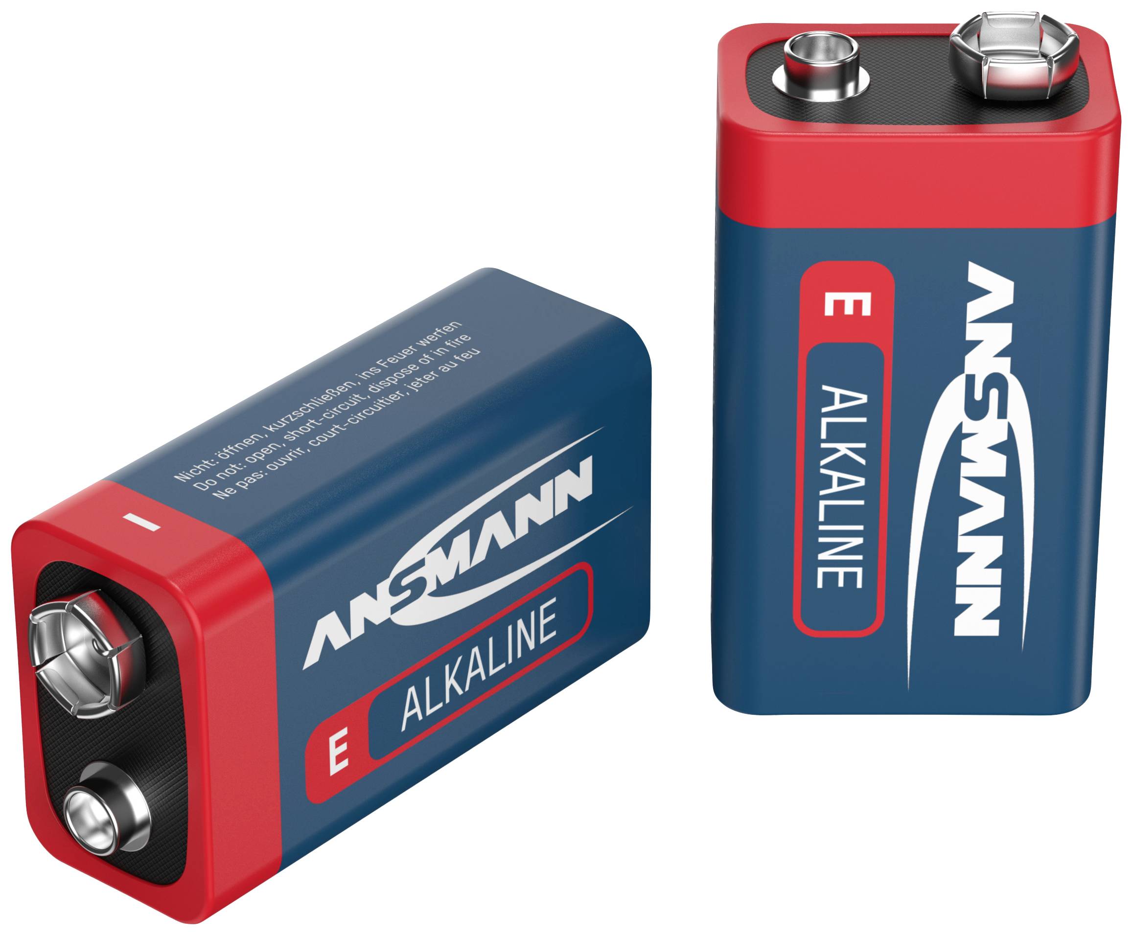 Ansmann 6LR61 Red-Line 9V Block-Batterie Alkali-Mangan 9V 2St.