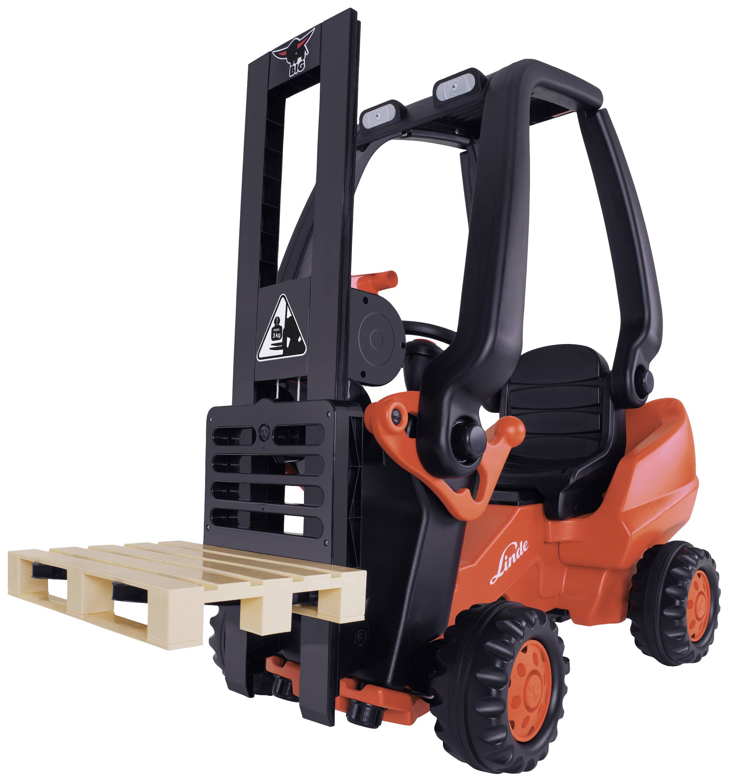 Linde Gabelstapler Schwarz/Rot