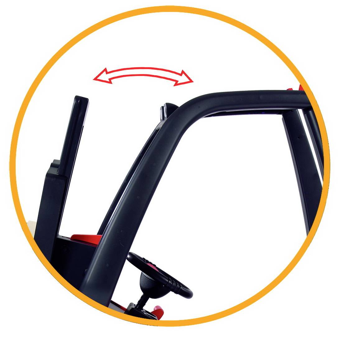 Linde Gabelstapler Schwarz/Rot