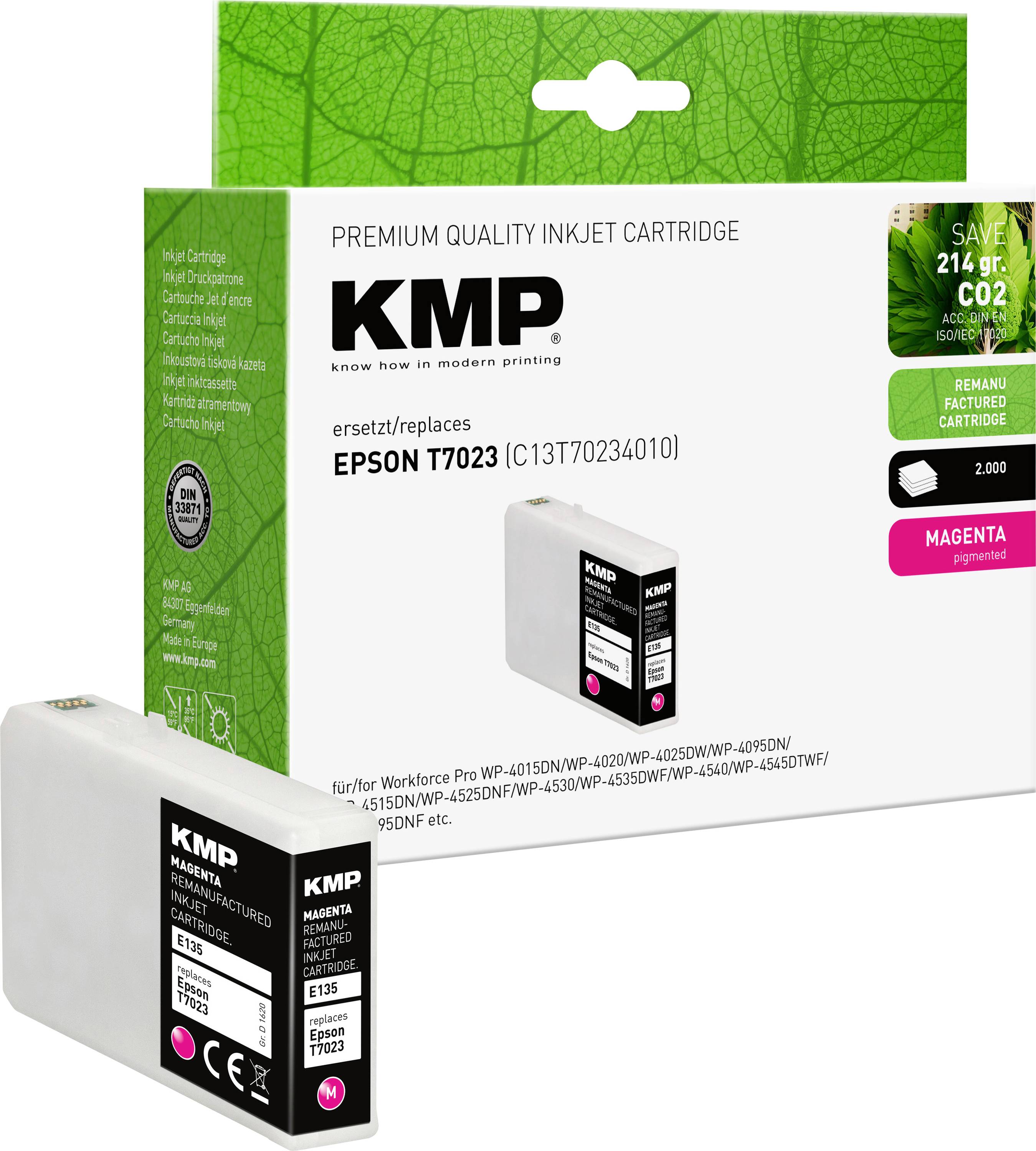 KMP E135 - 21 ml - Magenta - kompatibel - Tintenpatrone - für Epson WorkForce Pr