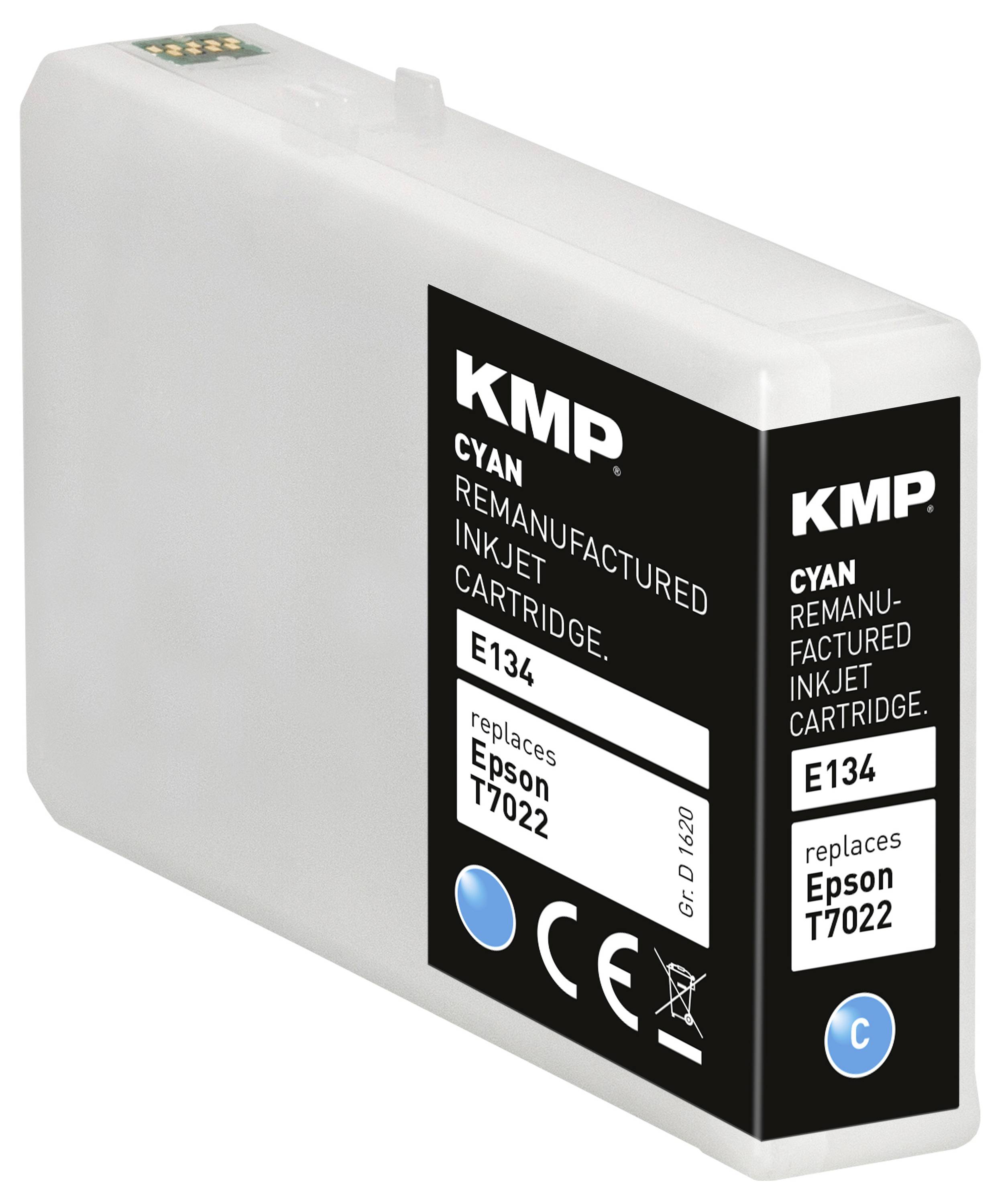 KMP E134 - 21 ml - Cyan - kompatibel - Tintenpatrone
