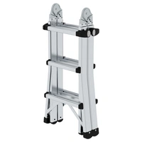 Günzburger Steigtechnik MUNK 32013 Aluminium Teleskopleiter Arbeitshöhe (max.): 4.2m Silber 12.1kg Günzburger Steigtechnik MUNK 32013 Aluminium Teleskopleiter Arbeitshöhe (max.): 4.2m Silber 12.1kg