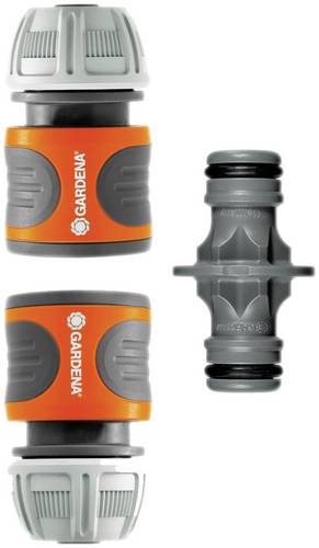 Gardena 18283-20 Kunststoff Schlauchkupplung 13 mm (1/2 ) Ø, Steckkupplung Set