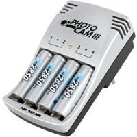 Ansmann Photocam III Rundzellen-Ladegerät inkl. Akkus NiCd, NiMH Micro (AAA), Mignon (AA) Ansmann Photocam III Rundzellen-Ladegerät inkl. Akkus NiCd, NiMH Micro (AAA), Mignon (AA)