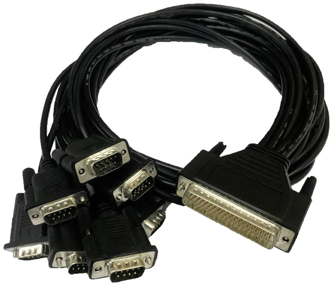 Advantech OPT8J 1m DB-78 8x Male DB-9 Kabel