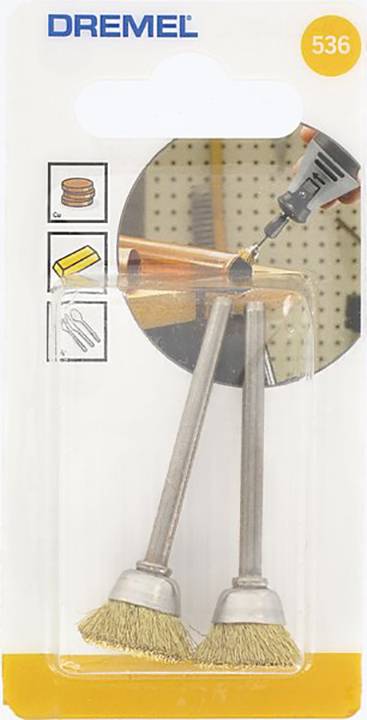 Dremel Messingbürste 536 536 Schaft-Ø 3.2 mm 26150536JA 2 St.