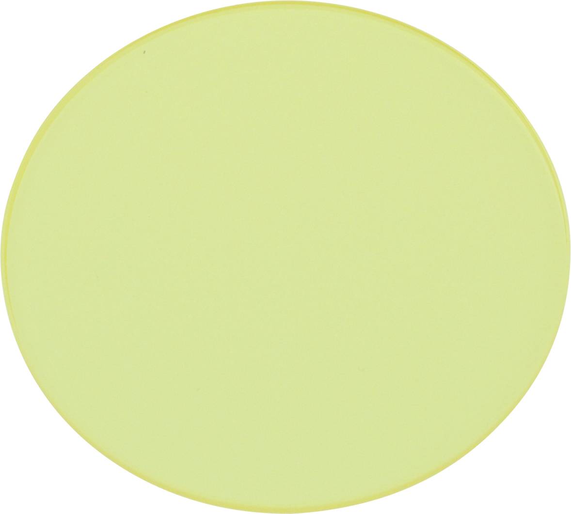 Ein einfarbiger, heller, grüngelber Kreis ohne weitere Details oder Muster.